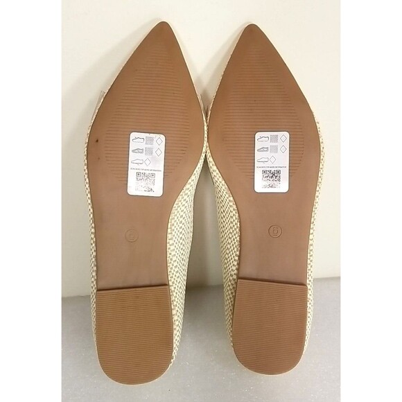 ASOS Design Shoes Womens Bow  Pointed Ballet Flats Woven Size US 6 - Picture 9 of 10